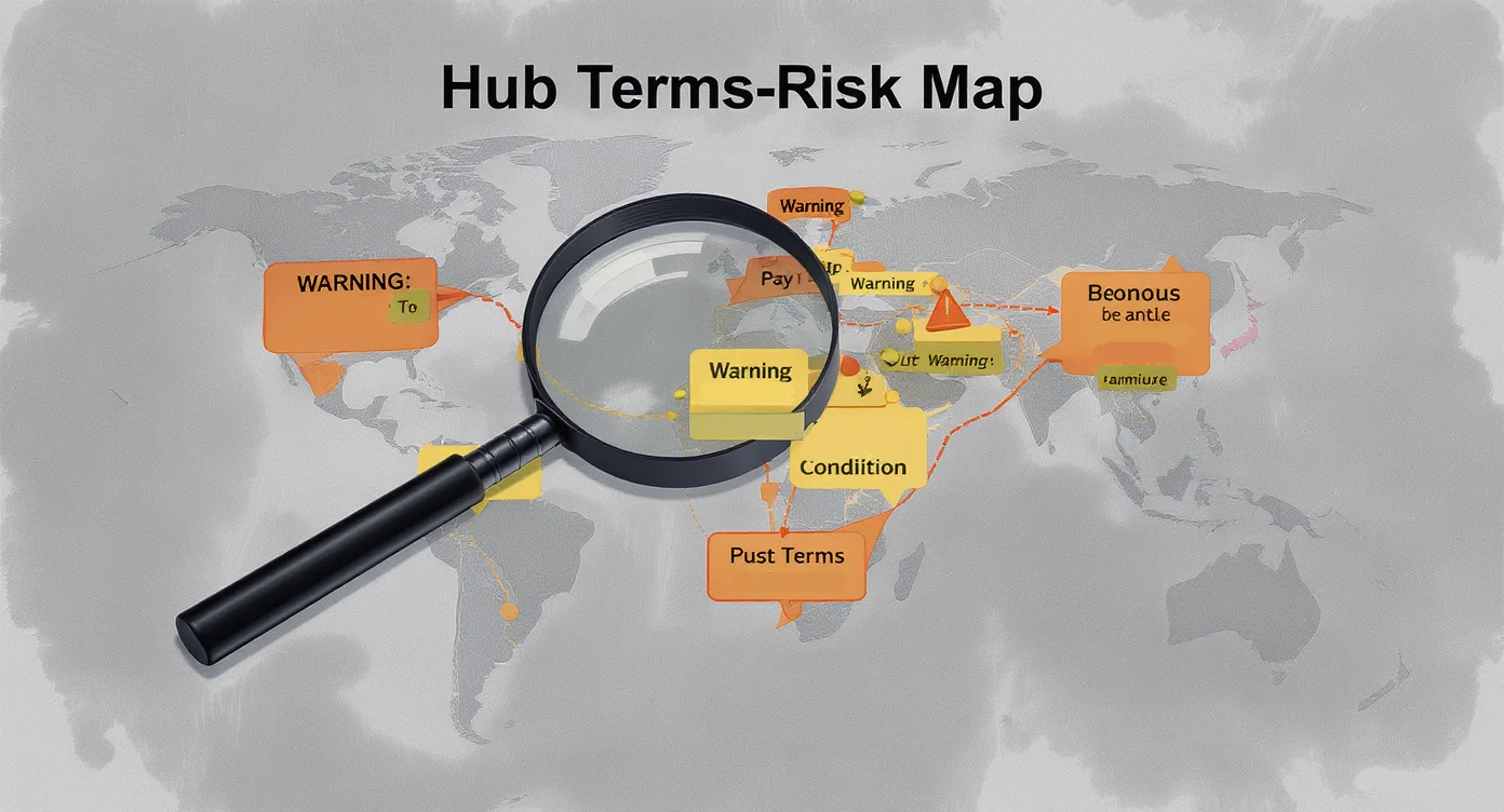 A risk map of bonus terms, restricted funds and withdrawal conditions