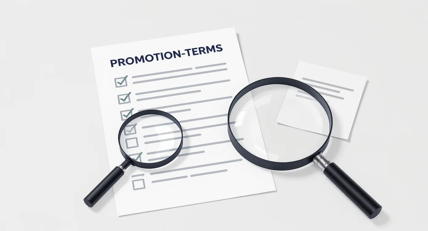 Checklist for reading gambling promotion terms before depositing